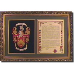 Embroidered Coat of Arms & History 
