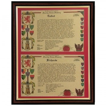 Double Surname History (Framed - UK ONLY)