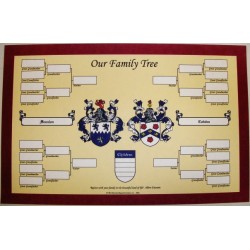 Family Tree with Double Coat of Arms