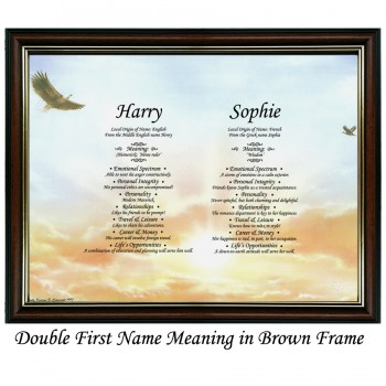 Double First Name Meaning with Eagles background