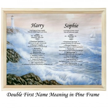 Double First Name Meaning with Sea background
