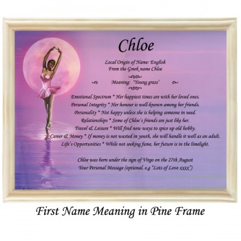 First Name Meaning with Ballerina background