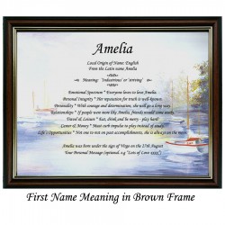 First Name Meaning with boats background