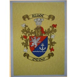 Hand Painted Coat Of Arms & Crest