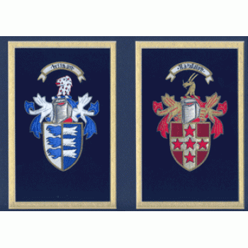 Double Embroidery showing both Surnames (small 11 x 14 inches)